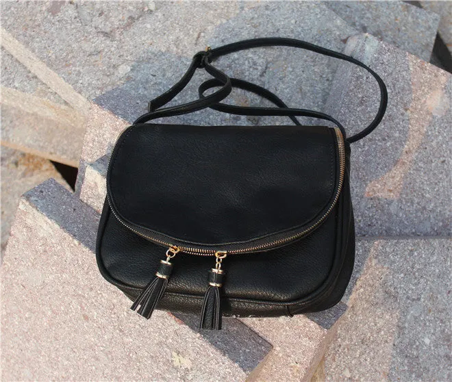 Tassel Women Bag Leather Handbags Cross Body Shoulder Bags Fashion Messenger Bag Women Handbag