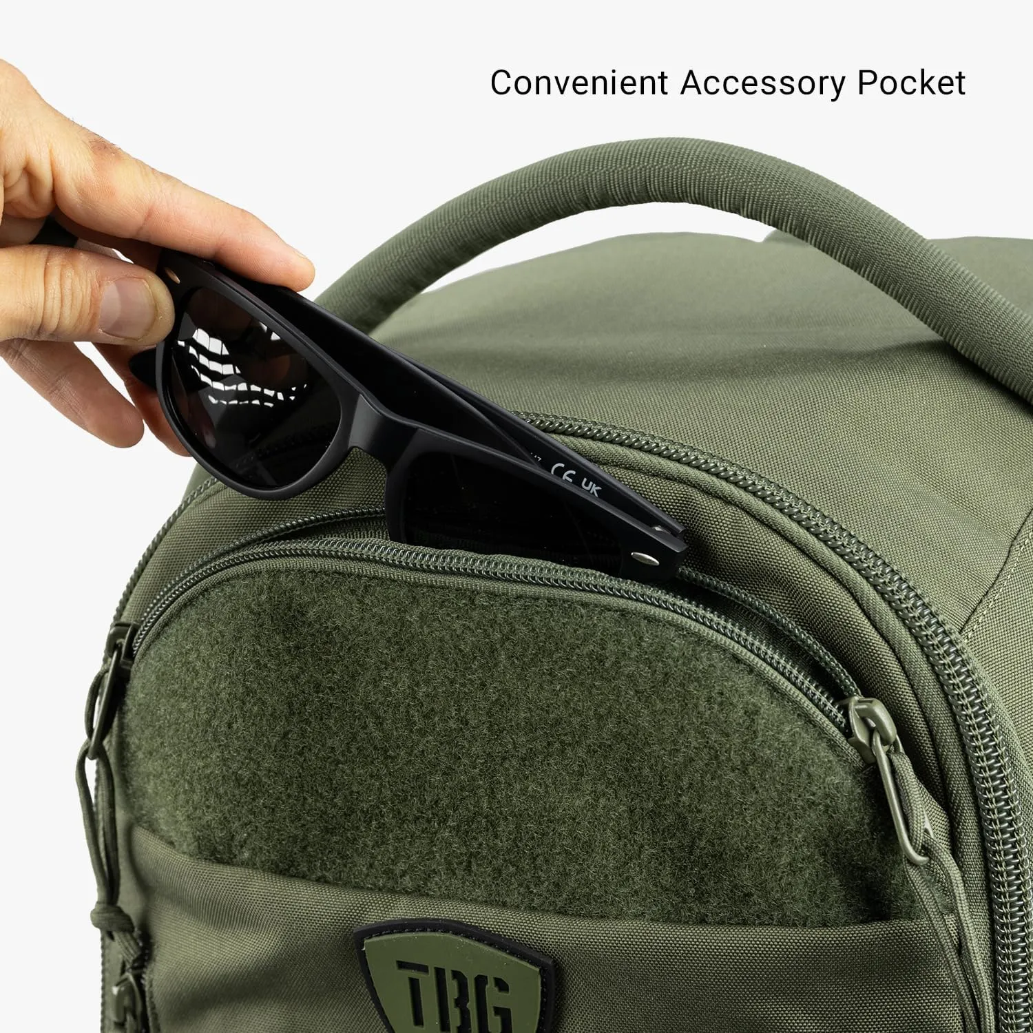 TBG - Mens Tactical Diaper Bag Backpack w/Built-in Changing Mat, Stroller Strap (Ranger Green 4th Gen)
