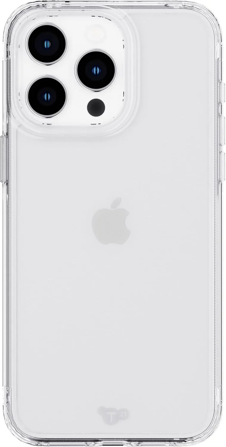 Tech21 Evo Clear case for iPhone 15 Pro Max - Impact Protection Case - Clear