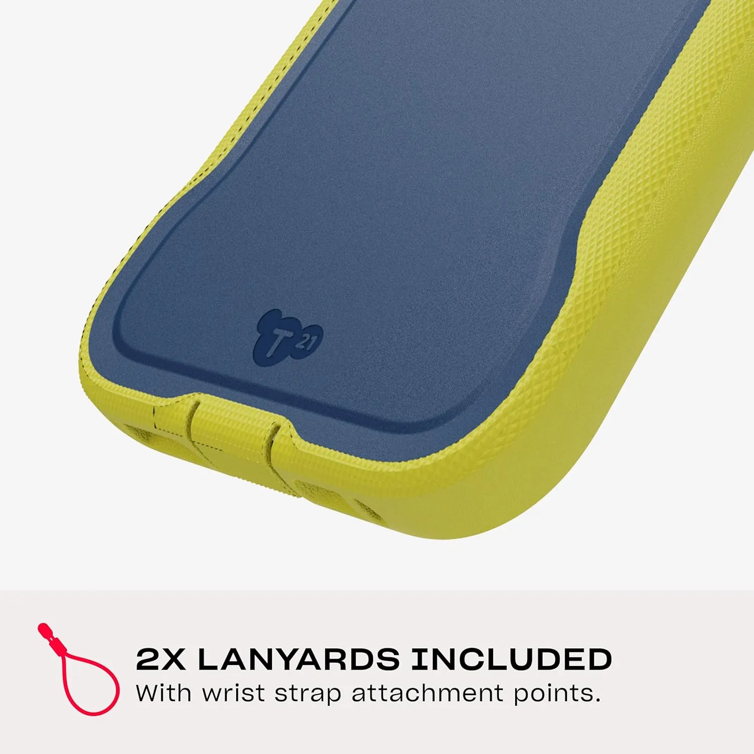Tech21 EvoPro for iPhone 16 Pro Compatible with MagSafe - Impact Protection Case 21x Military Standard Tested - in Navy/Yellow