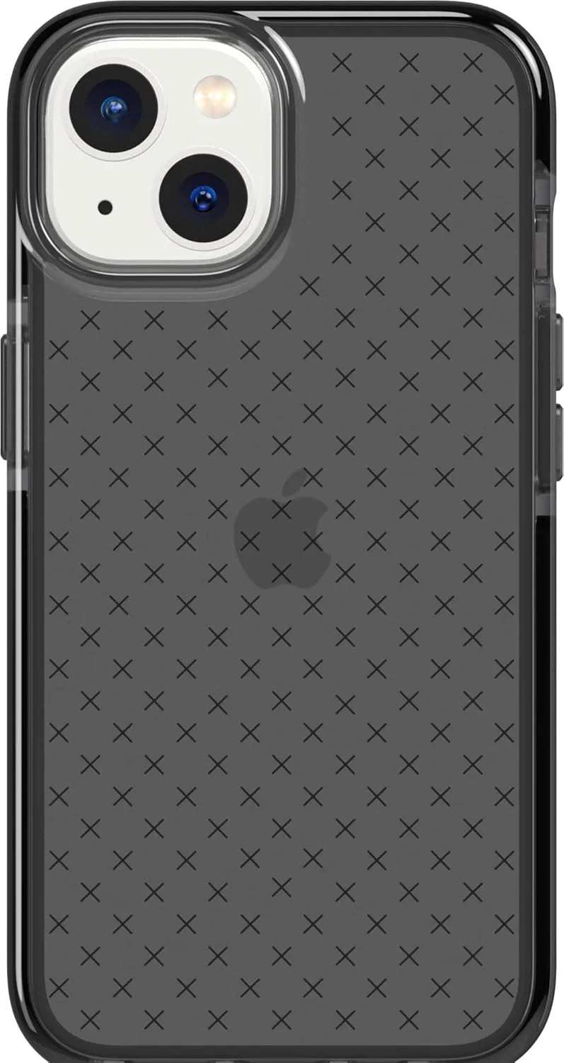 Tech21 iPhone 14 Evo Check – Shock-Absorbing & Slim Protective Phone Case with 16ft FlexShock Multi-Drop Protection & Extra Buttons
