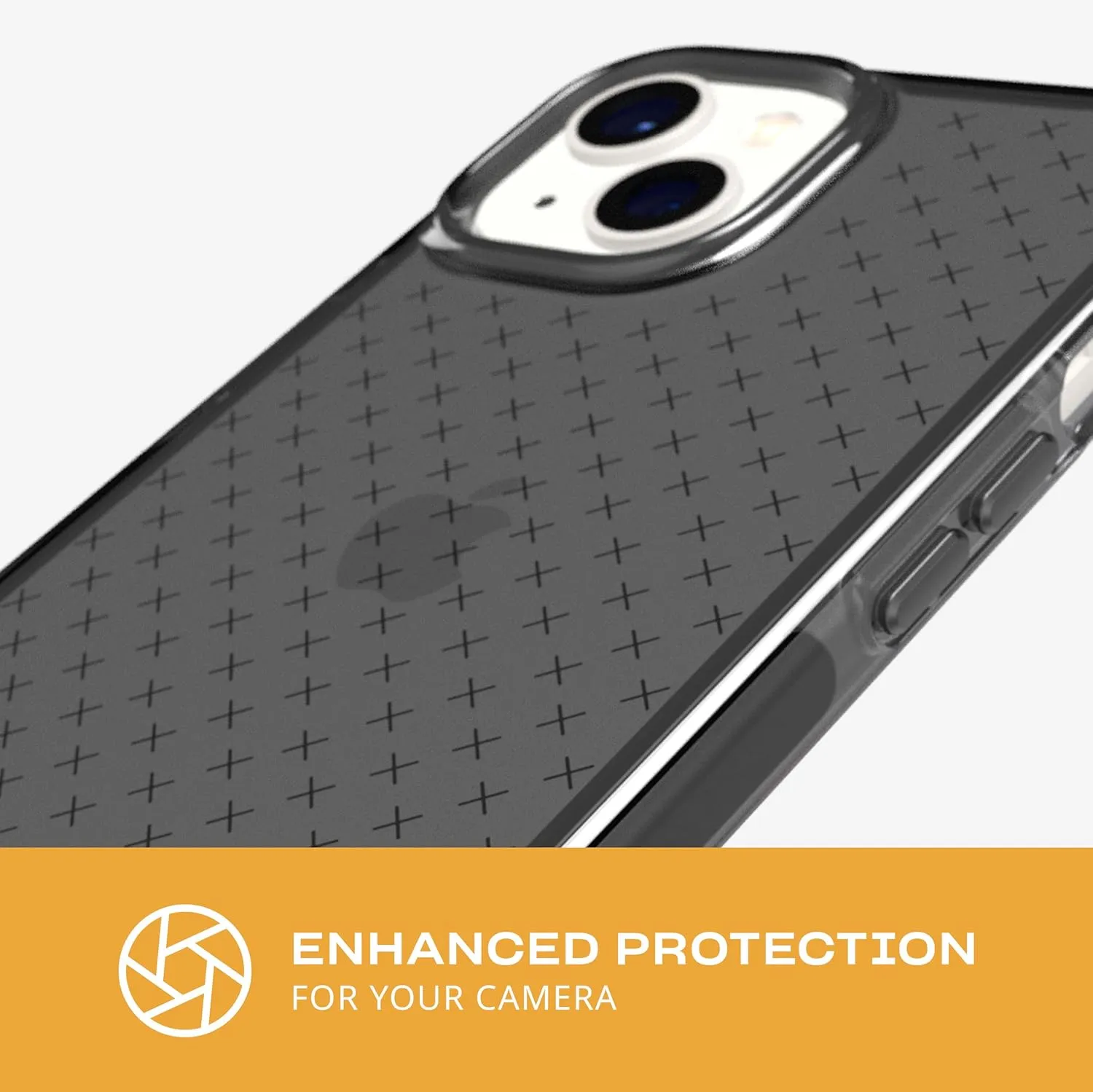 Tech21 iPhone 14 Evo Check – Shock-Absorbing & Slim Protective Phone Case with 16ft FlexShock Multi-Drop Protection & Extra Buttons