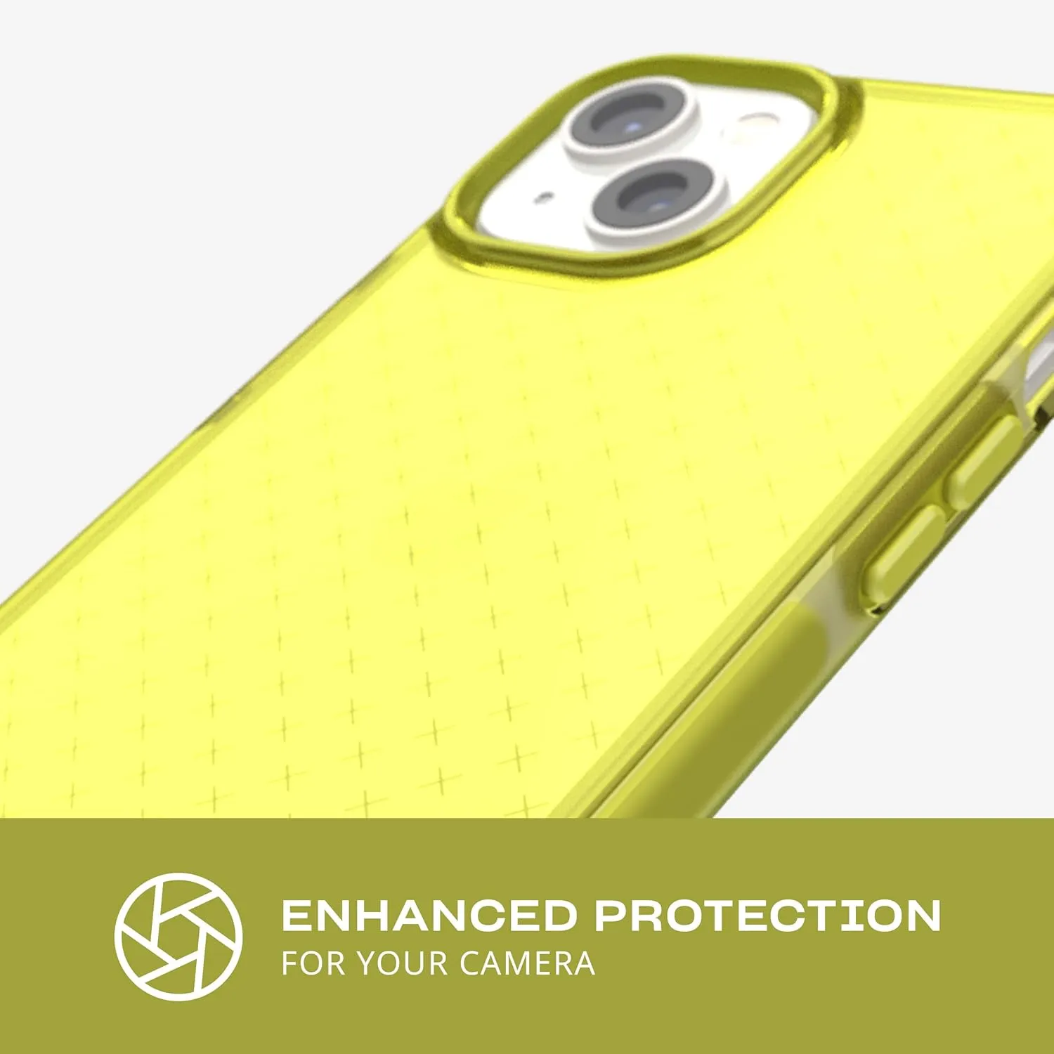 Tech21 iPhone 14 Evo Check – Shock-Absorbing & Slim Protective Phone Case with 16ft FlexShock Multi-Drop Protection & Extra Buttons