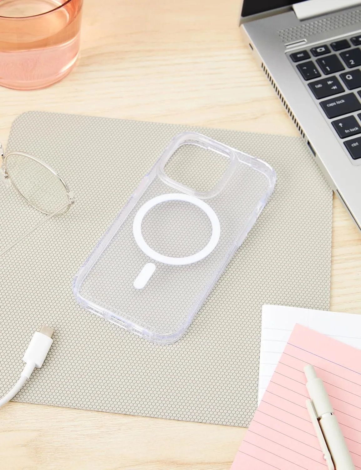tech21 iPhone 14 Pro Evo Clear Compatible with MagSafe® – Scratch-Resistant, Shock-Absorbing Clear Phone Case with 12ft Multi-Drop Protection