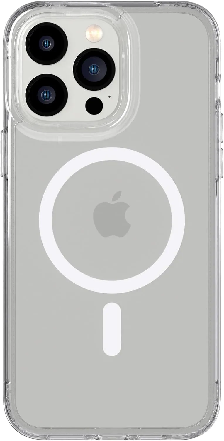 tech21 iPhone 14 Pro Evo Clear Compatible with MagSafe® – Scratch-Resistant, Shock-Absorbing Clear Phone Case with 12ft Multi-Drop Protection