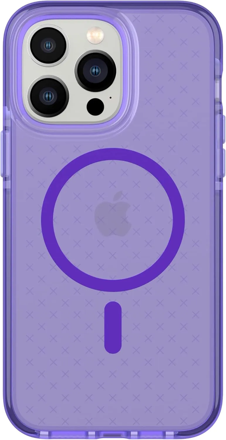 tech21 iPhone 14 Pro Max Evo Check Compatible with MagSafe® – Shock-Absorbing & Slim Protective Phone Case with 16ft FlexShock Multi-Drop Protection & Extra Buttons