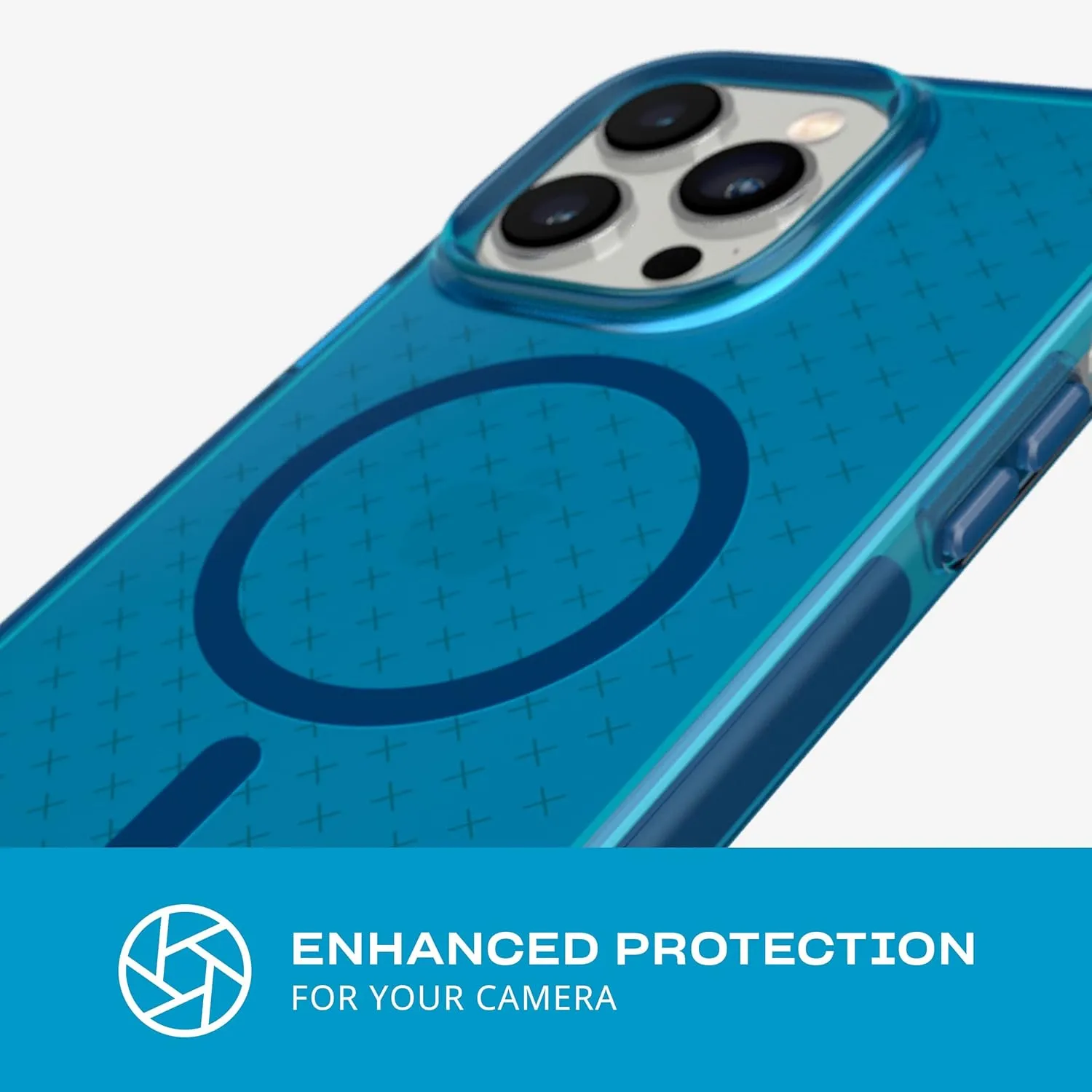 tech21 iPhone 14 Pro Max Evo Check Compatible with MagSafe® – Shock-Absorbing & Slim Protective Phone Case with 16ft FlexShock Multi-Drop Protection & Extra Buttons
