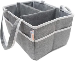 Tekola Sanson Diaper Caddy: Portable Baby Organizer Bag for Car, Home, and Travel - Includes Free Changing Mat!