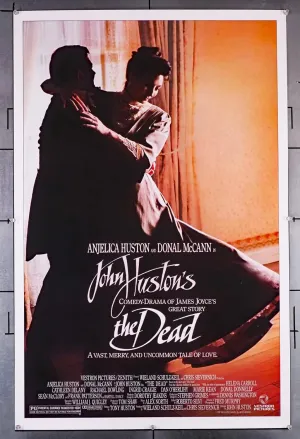 The Dead (1987) Movie Poster 27x41 Rolled Never Folded One-Sheet Very Fine Plus ANGELIKA HOUSTON DONAL McCANN SEAN McClory Film directed by JOHN HUSTON
