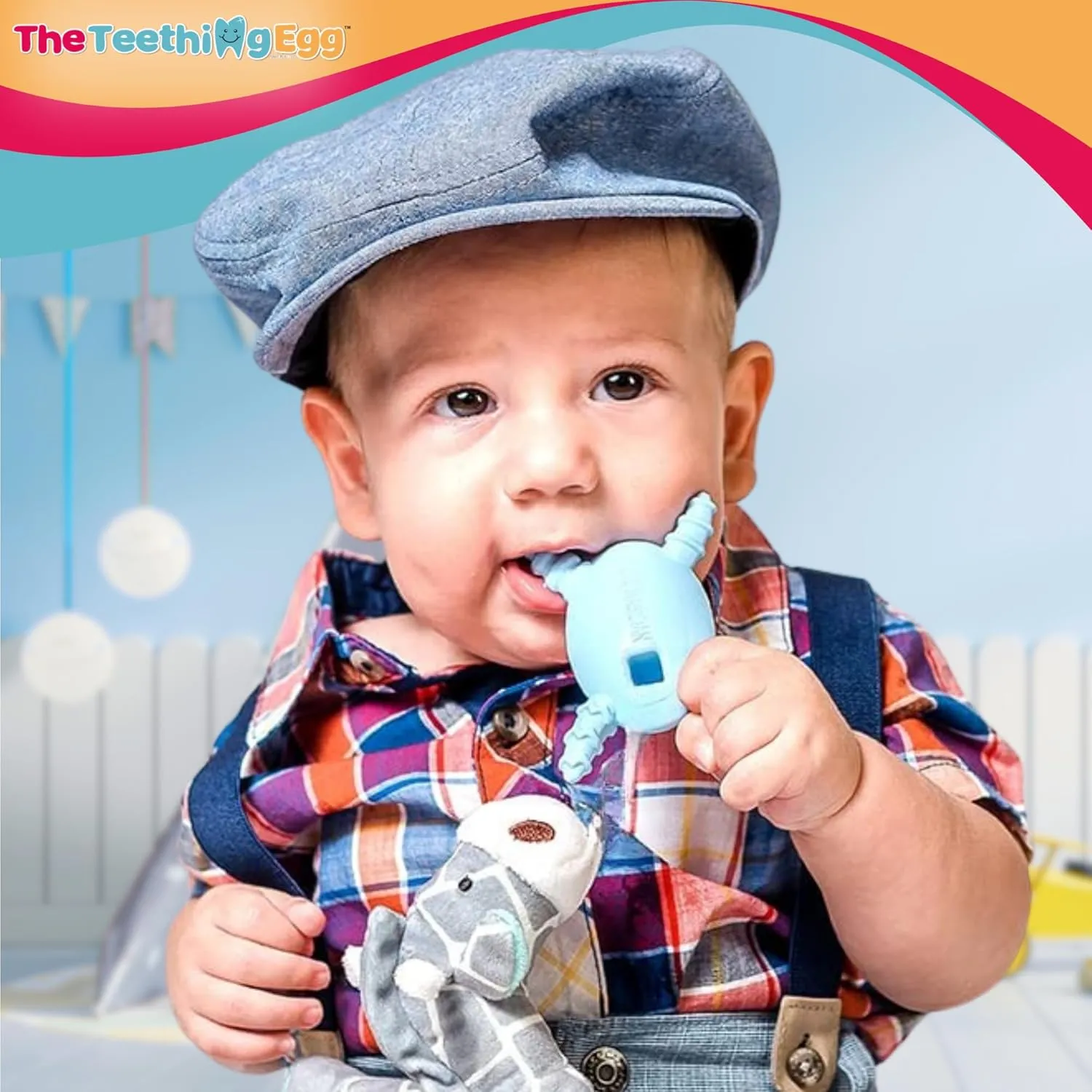 The Official Molar Magician Baby Teether - Freezable Molar Teething Toy for Your Baby and Toddler - Made in The USA by The Teething Egg