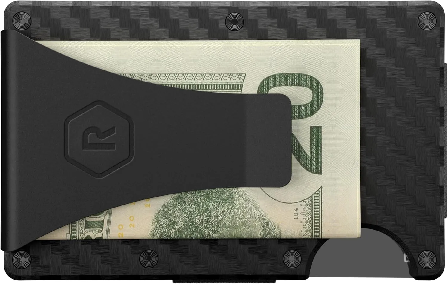 The Ridge Wallets for Men - Slim Minimalist Wallet For Men, Front Pocket, RFID - Card Holder Wallet - Carbon Fiber