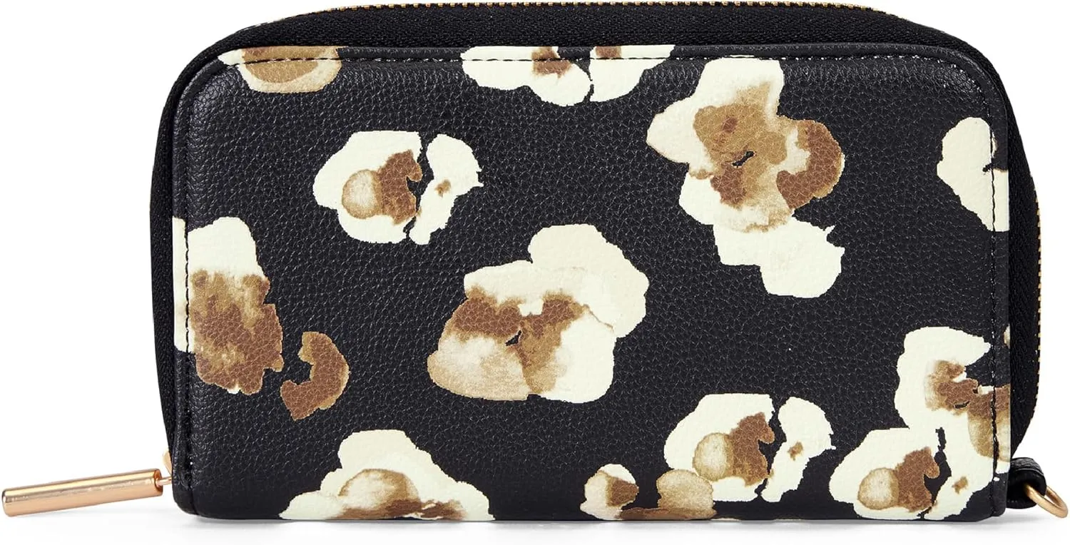 THIRTY-ONE Gifts Slim Wallet, Small Clutch Wallet for Women, Phone-Holder Wallet with Card and Bill Slots, Autumn Bouquet Smooth Pebble