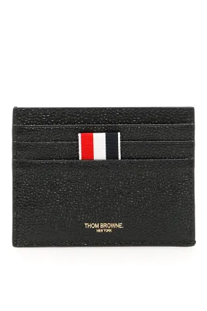 Thom browne pebble leather card holder