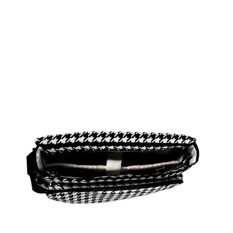 Thomas Laptop Messenger Bag in Houndstooth - Final Sale