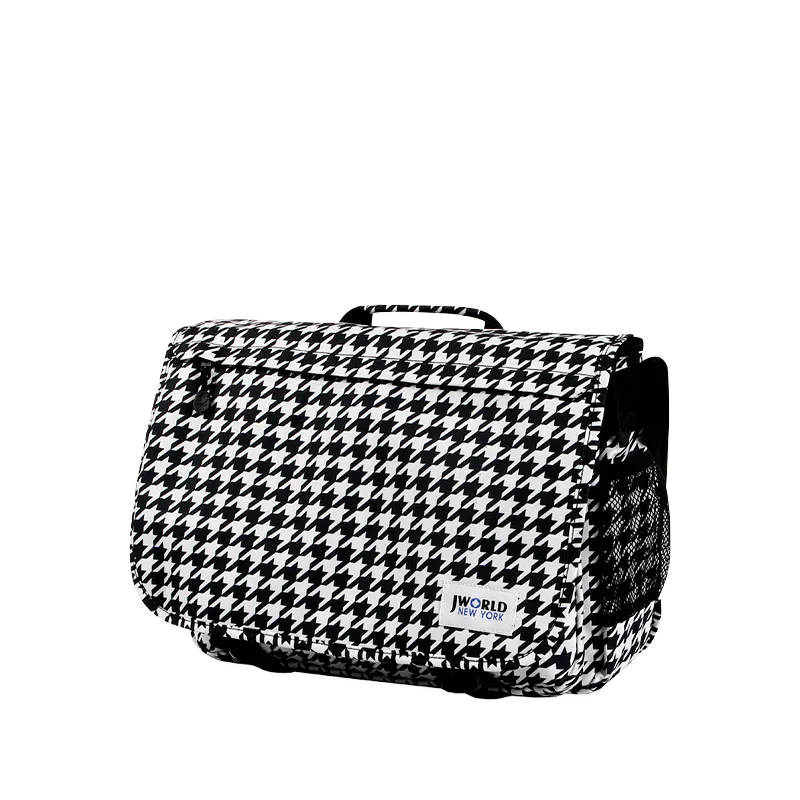 Thomas Laptop Messenger Bag in Houndstooth - Final Sale