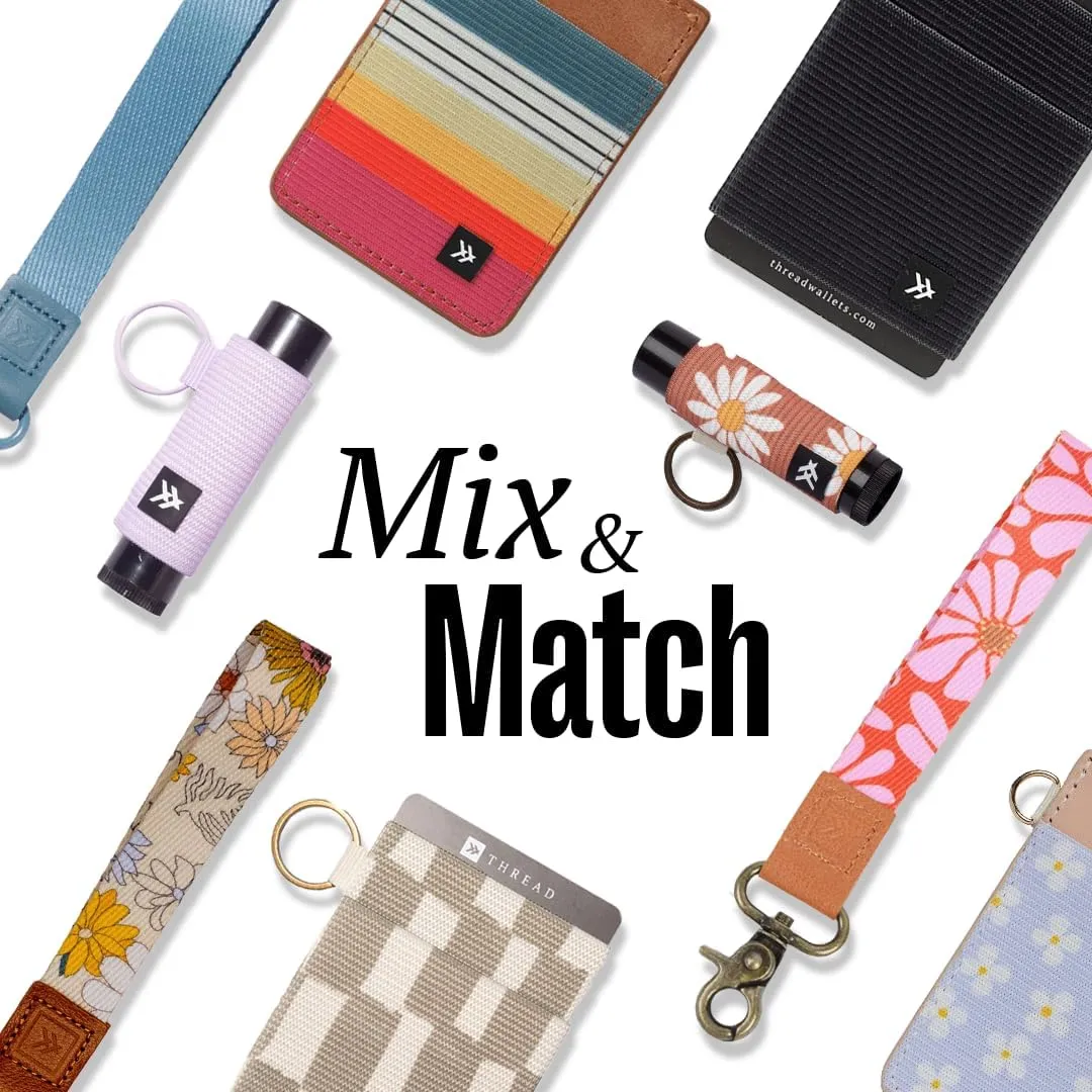 Thread Wallets Ultra Slim Minimalist Card Holder Wallet (Blossom)