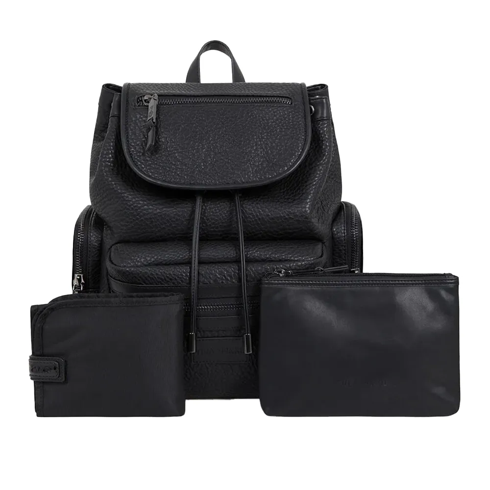 TIBA   MARL changing backpack with changing mat 'Kaspar' Black