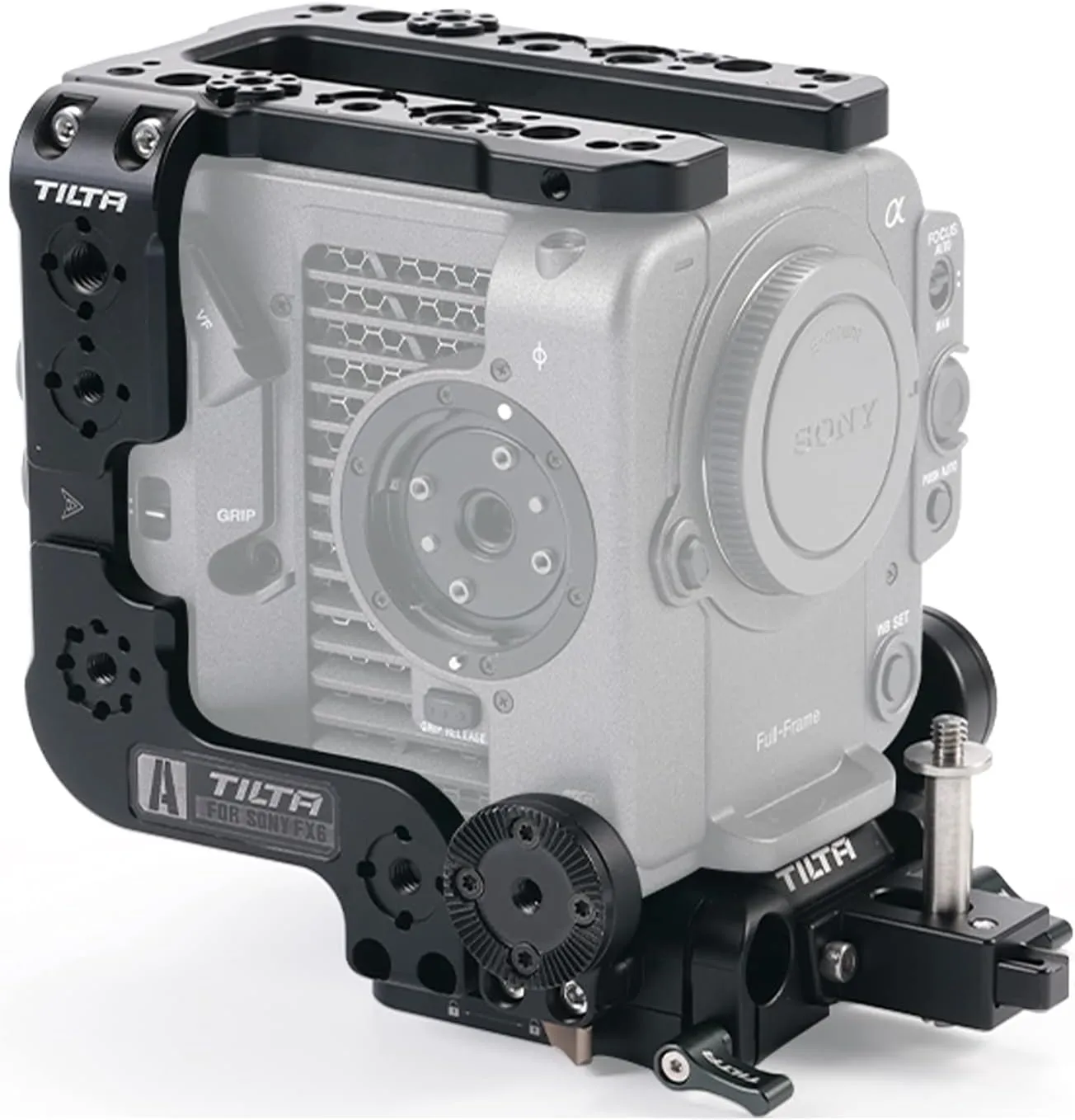 Tilta Camera Cage Compatible with Sony FX6 | Includes: Quick Release Baseplate | Side Arm | Multi-Functional Top Plate