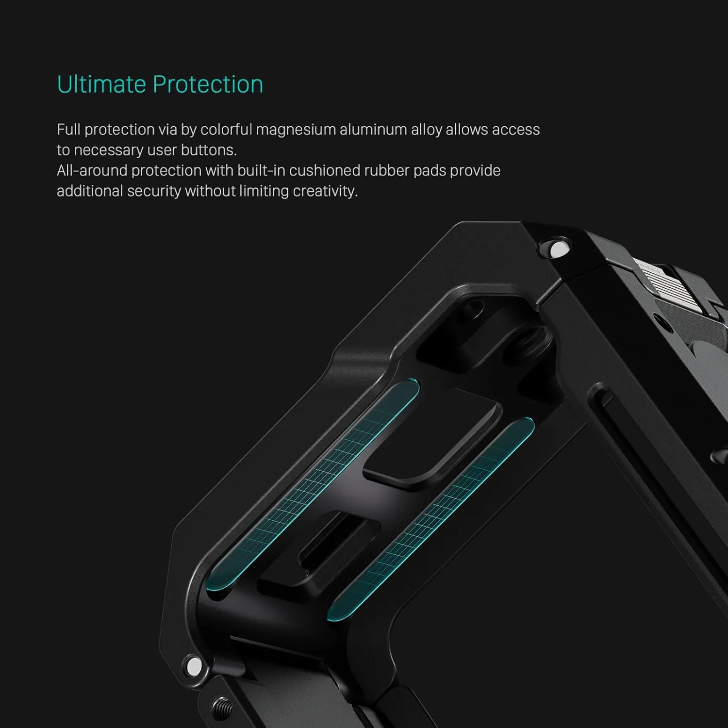Tilta Full Camera Cage Compatible with GoPro HERO12/11/10/9 Black | Professional Cage | Aluminum Build | Two Threads | Cold Shoe Mount | Quick Release | TA-T42-FCC-B