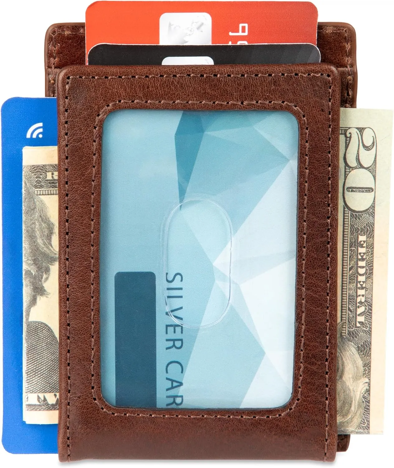 Tommy Bahama Men's Two Tone Magnetic Front Pocket Wallet