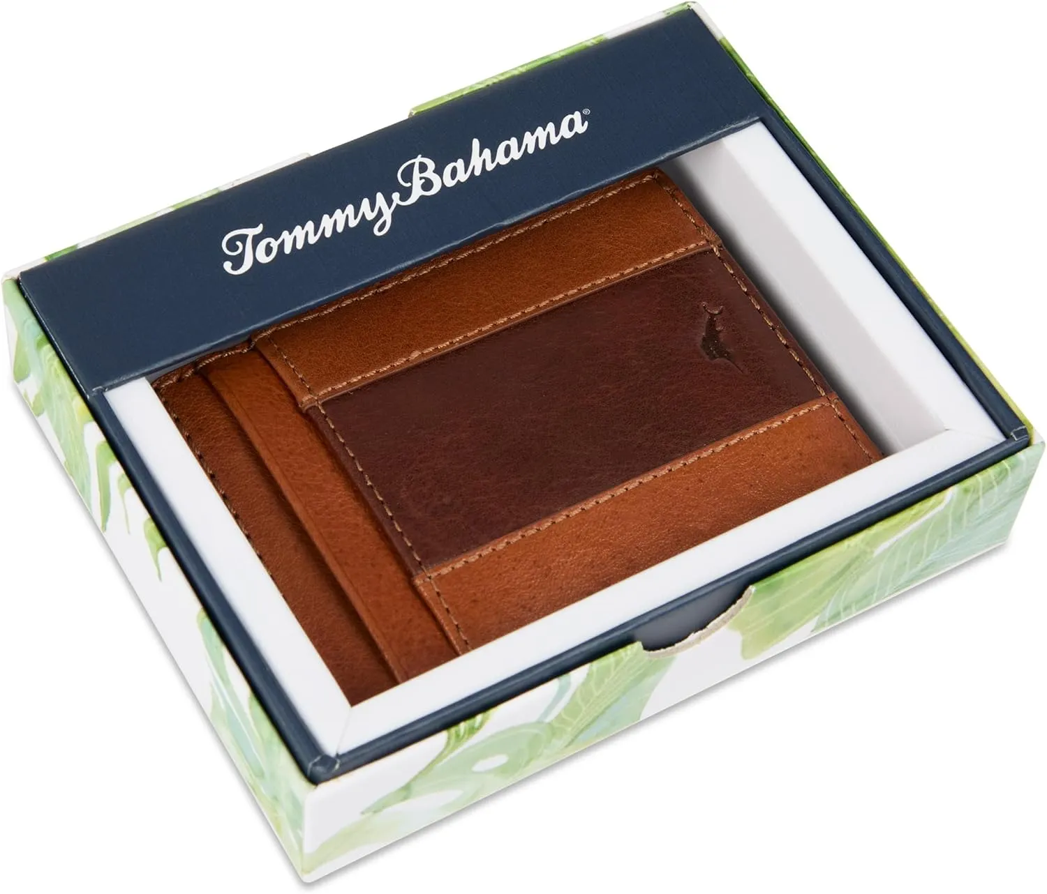 Tommy Bahama Men's Two Tone Magnetic Front Pocket Wallet