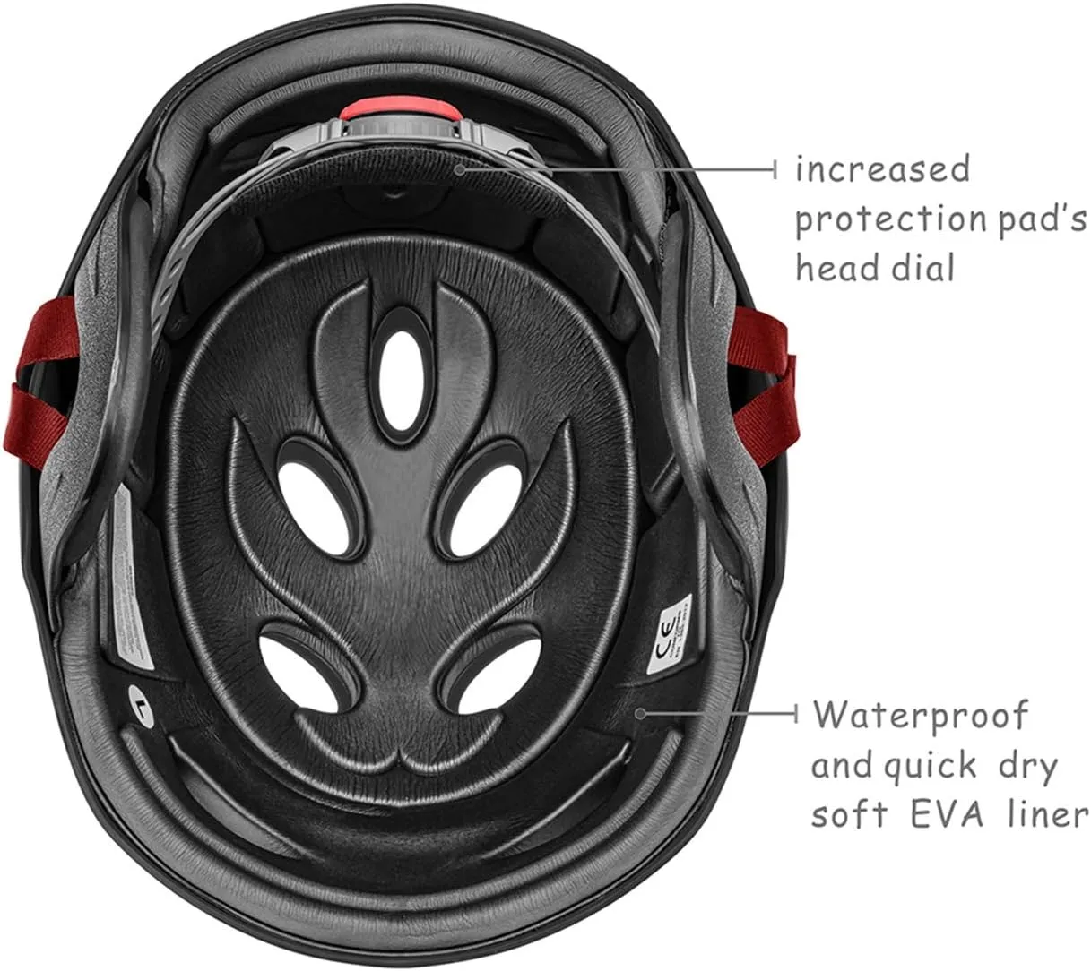 Tontron Adult Water Sports Helmet with Camera Mount Plate