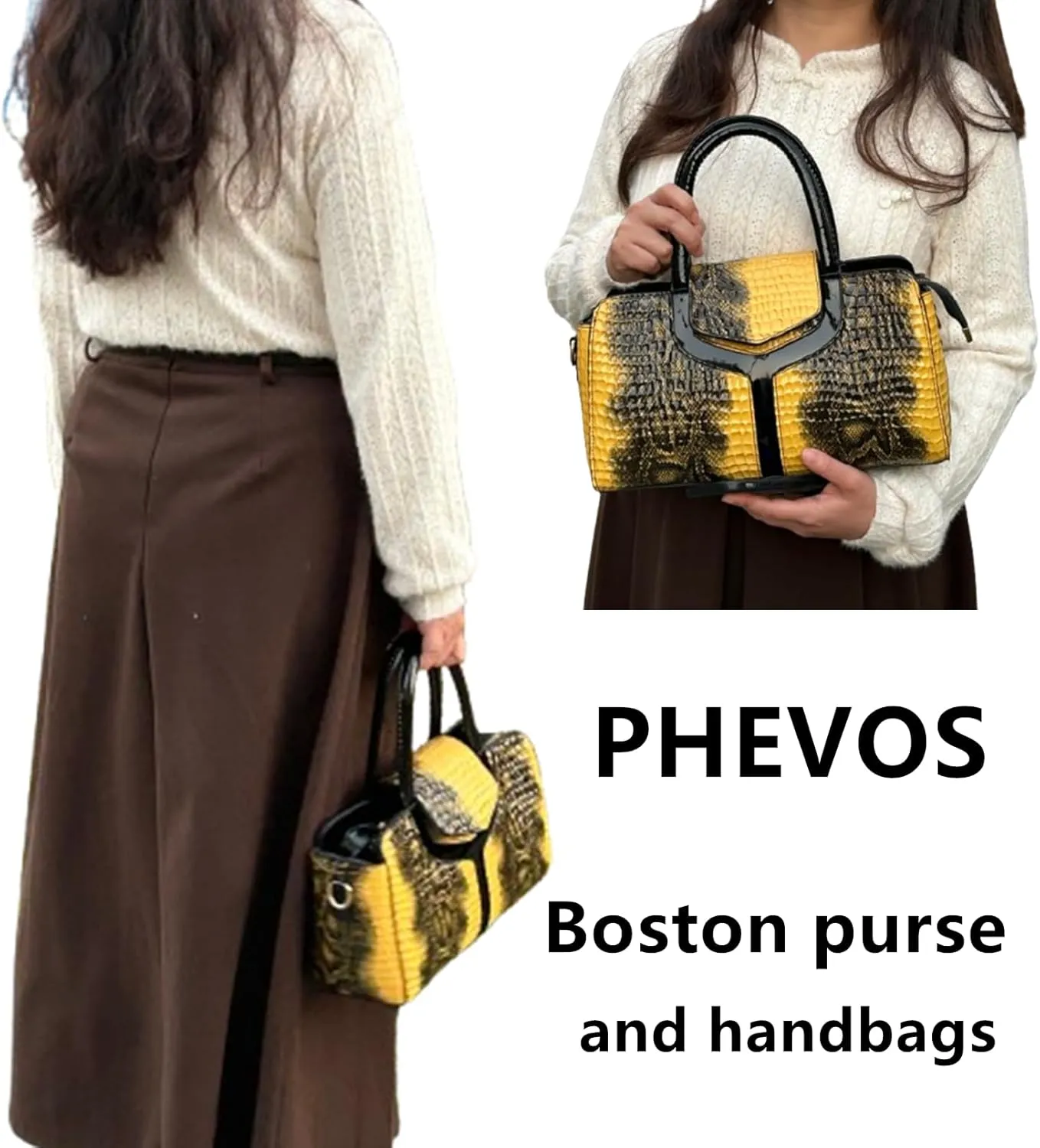 Top handle Satchel bags Shoulder Crossbody Purse Retro Crocodile Hobo Handbag Cluth Purse for Women