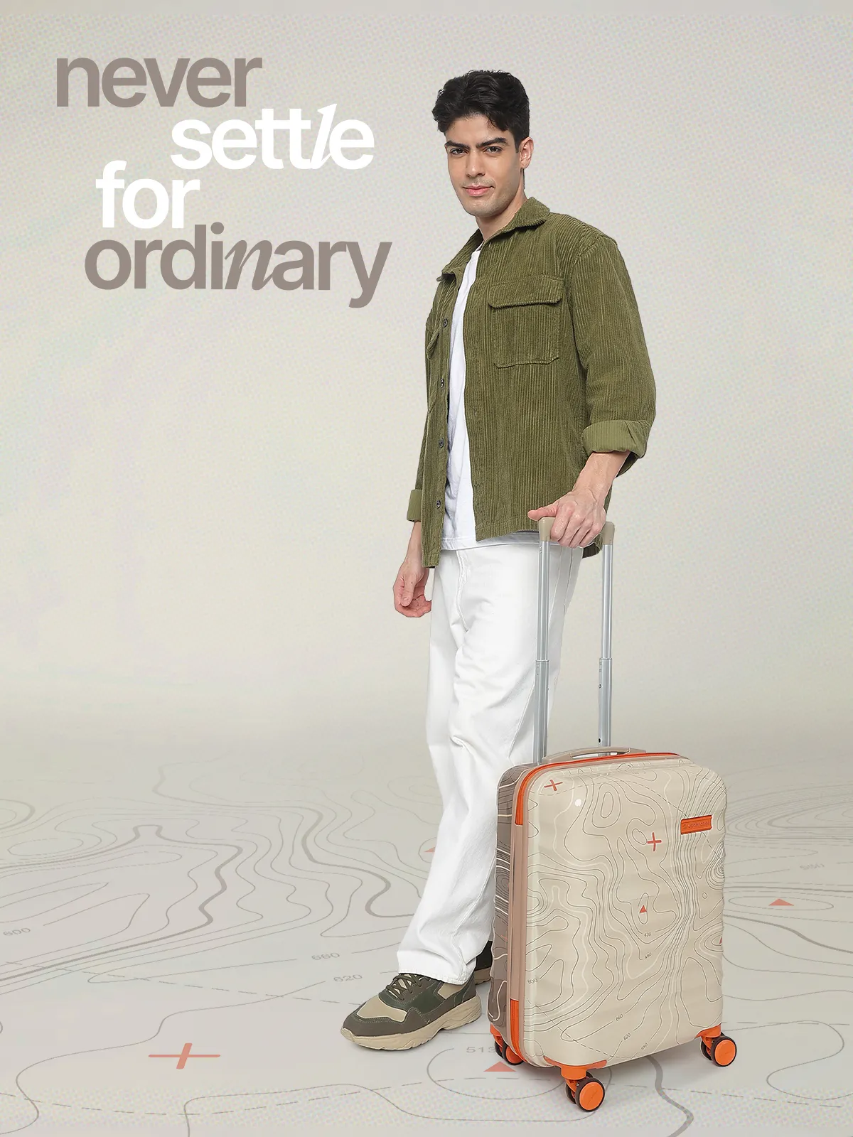 Topo Taupe and Beige Cabin Trolley