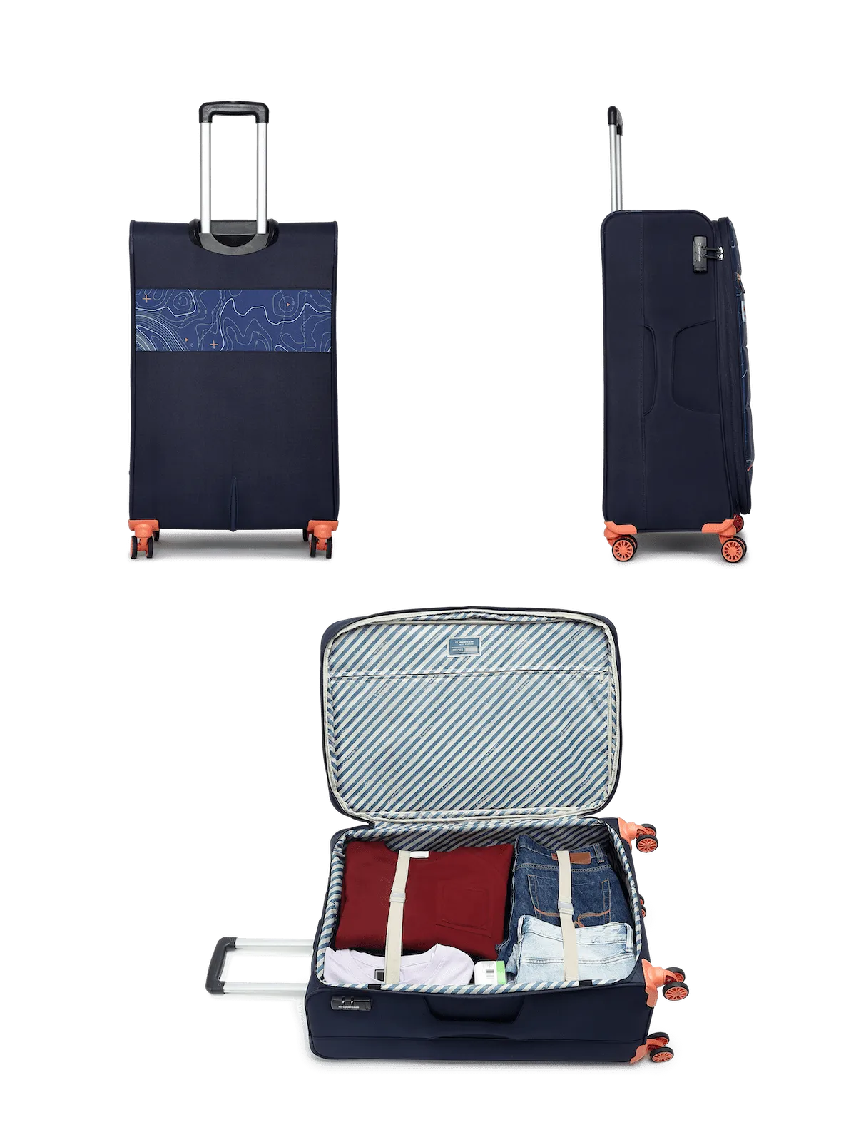 Topolite Blue Large Soft Trolley