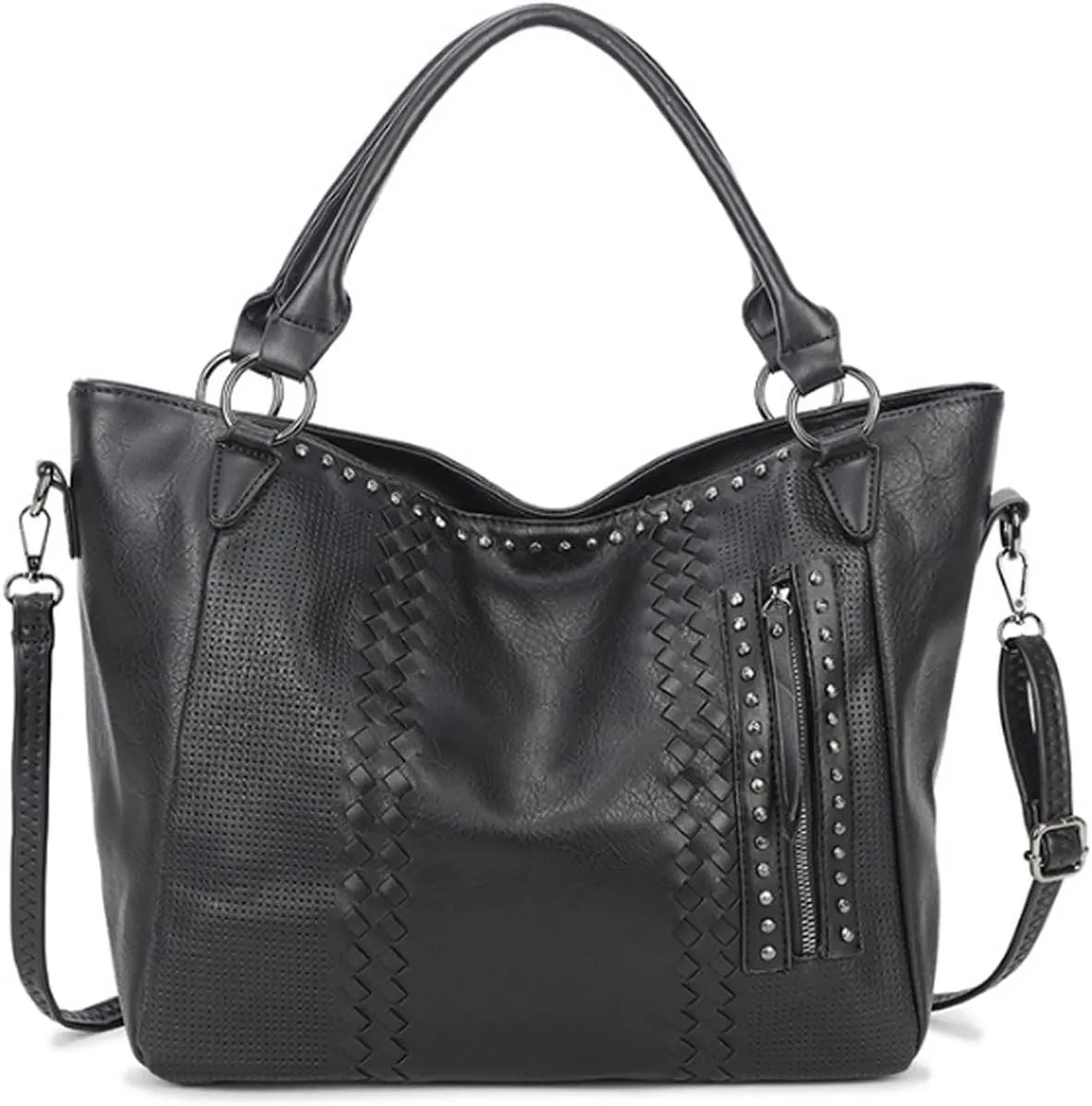 Tote Bag for Women PU Leather Shoulder Bags Fashion Hobo Bags Large Purse and Handbags with Adjustable Shoulder Strap