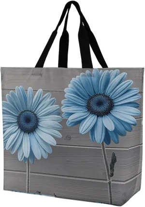 Tote Bag Reusable Grocery Bag Foldable Shopping Bag Cute Collie Sheepdog Shoulder Bag Canvas Tote Bag for Travel Work
