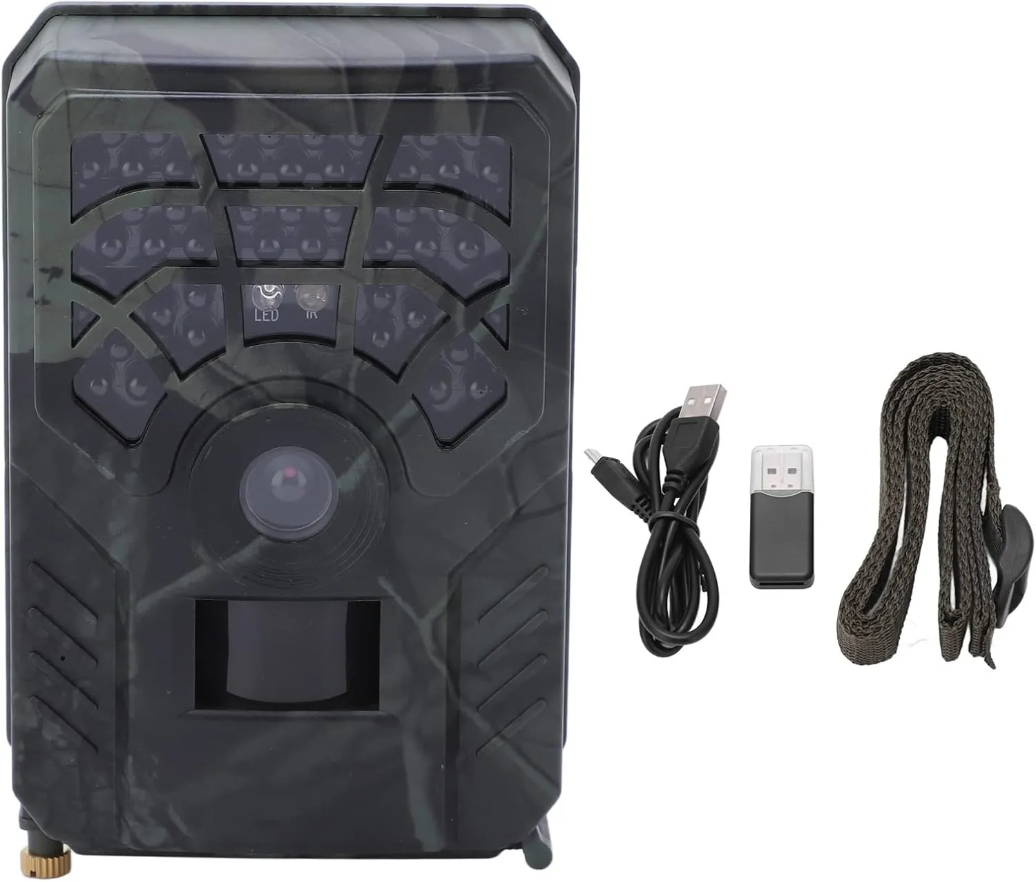 Trail Camera, 5MP 720P Wildlife Monitoring Camera with IP56, Speedy Picture Taking, 32GB Memory, Outdoor, More Convenient and Secure