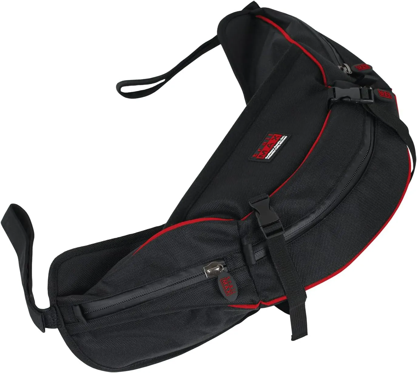 TrailMax English/Endurance Horse Saddle Bag for Trail-Riding, Featuring 3 Compartments & Quick Release Compression Straps