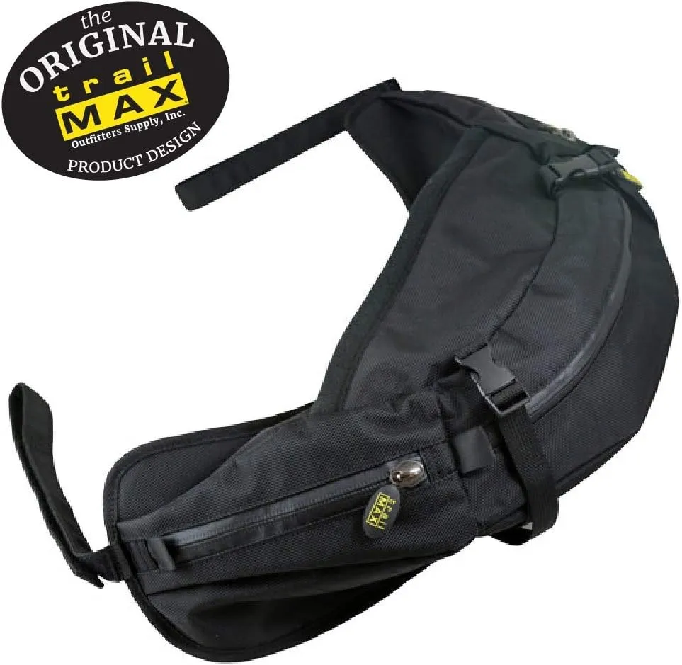 TrailMax English/Endurance Horse Saddle Bag for Trail-Riding, Featuring 3 Compartments & Quick Release Compression Straps