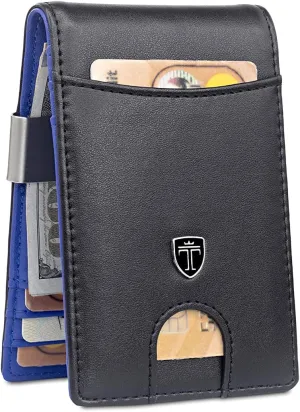 TRAVANDO Money Clip Wallet RIO - Mens Wallets slim Front Pocket RFID Blocking Card Holder Minimalist Mini Bifold Gift Box