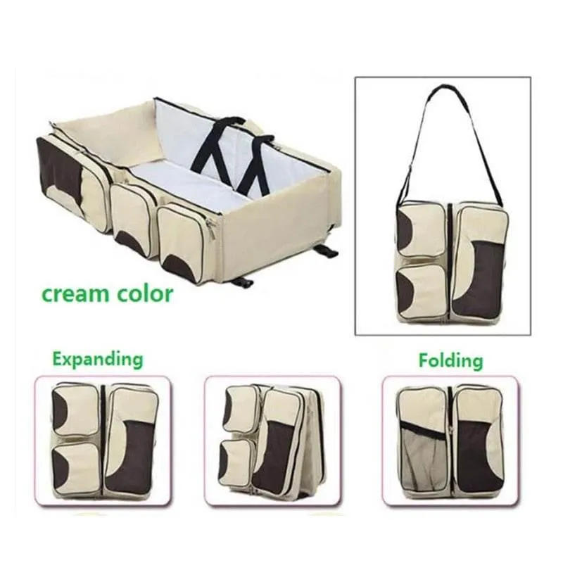 Travel Folding Diaper Bag for Infants - Portable Mummy Bag