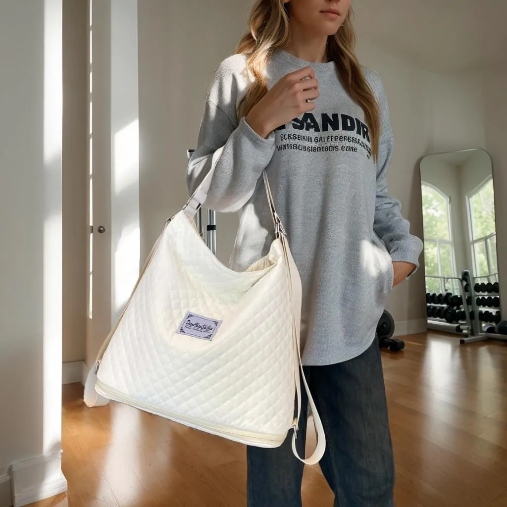 Travel Tote Bag 4 in 1 Convertible Backpack for Women, Waterproof Gym Tote Bag Expandable Shoulder Hobo Handbags