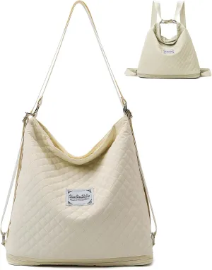 Travel Tote Bag 4 in 1 Convertible Backpack for Women, Waterproof Gym Tote Bag Expandable Shoulder Hobo Handbags