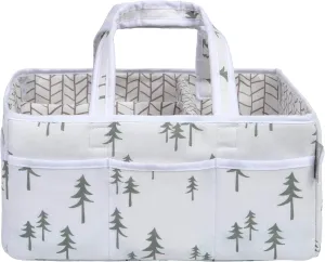 Trend Lab Mountain Baby Storage Caddy For Diaper Changing And Organizer For Newborn Essentials, 12 in x 6 in x 8 in