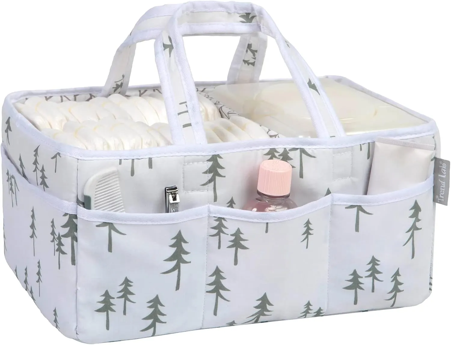 Trend Lab Mountain Baby Storage Caddy For Diaper Changing And Organizer For Newborn Essentials, 12 in x 6 in x 8 in