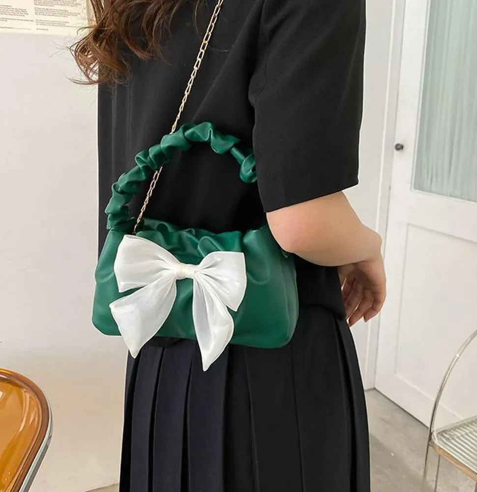 Trendy Small Shoulder Bag for Women Clutch Purse Large Bow Handbag Crossbody Bags Shoulder Handbags 2025