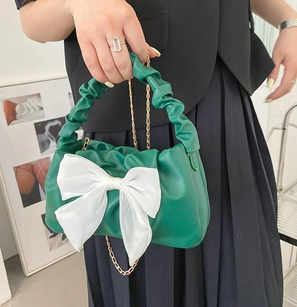 Trendy Small Shoulder Bag for Women Clutch Purse Large Bow Handbag Crossbody Bags Shoulder Handbags 2025
