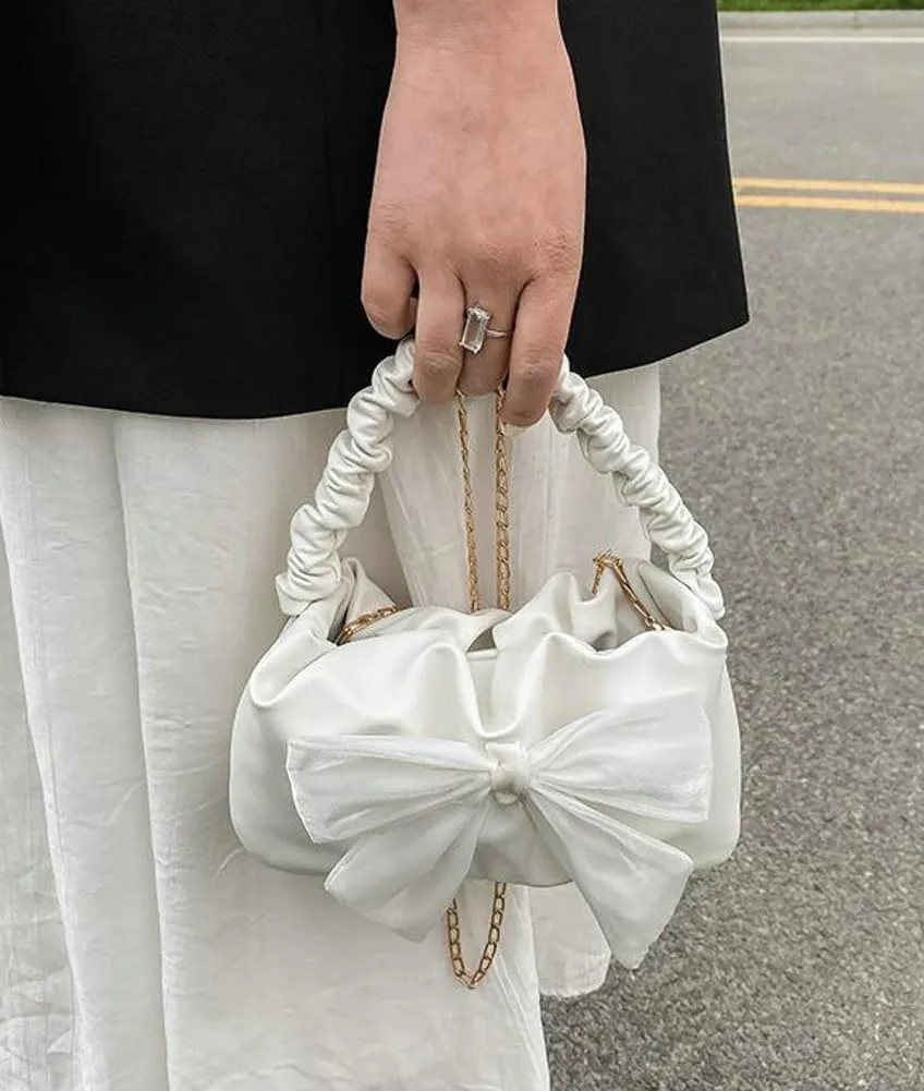 Trendy Small Shoulder Bag for Women Clutch Purse Large Bow Handbag Crossbody Bags Shoulder Handbags 2025