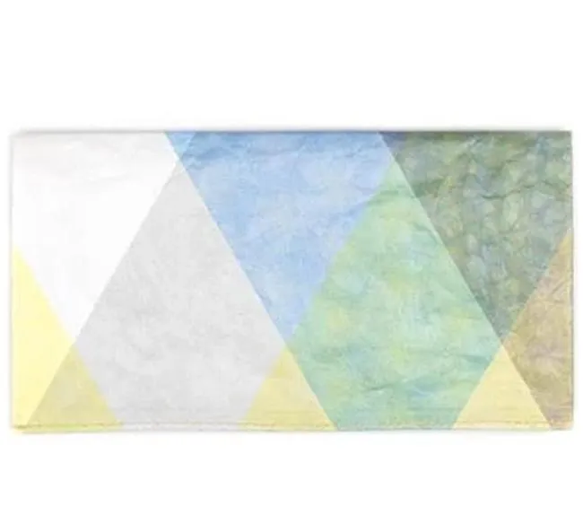 Triangle Moire | RFID Clutch Wallet