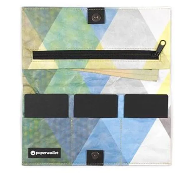Triangle Moire | RFID Clutch Wallet