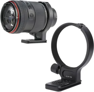 Tripod Mount Ring for SAMYANG AF 35 to 150mm, Lens Collar for, Tripod Mount Collar with 1/4 inch and 3/8 inch Screw Holes, 70mm Quick Release Plate