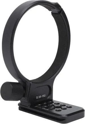 Tripod Mount Ring for Samyang AF 35 to 150mm with Quick Release Plate, 1/4 3/8 Inch Screw Holes, Aluminum Alloy Design, Protects Lens, Mounts on Tripods, CNC Machined