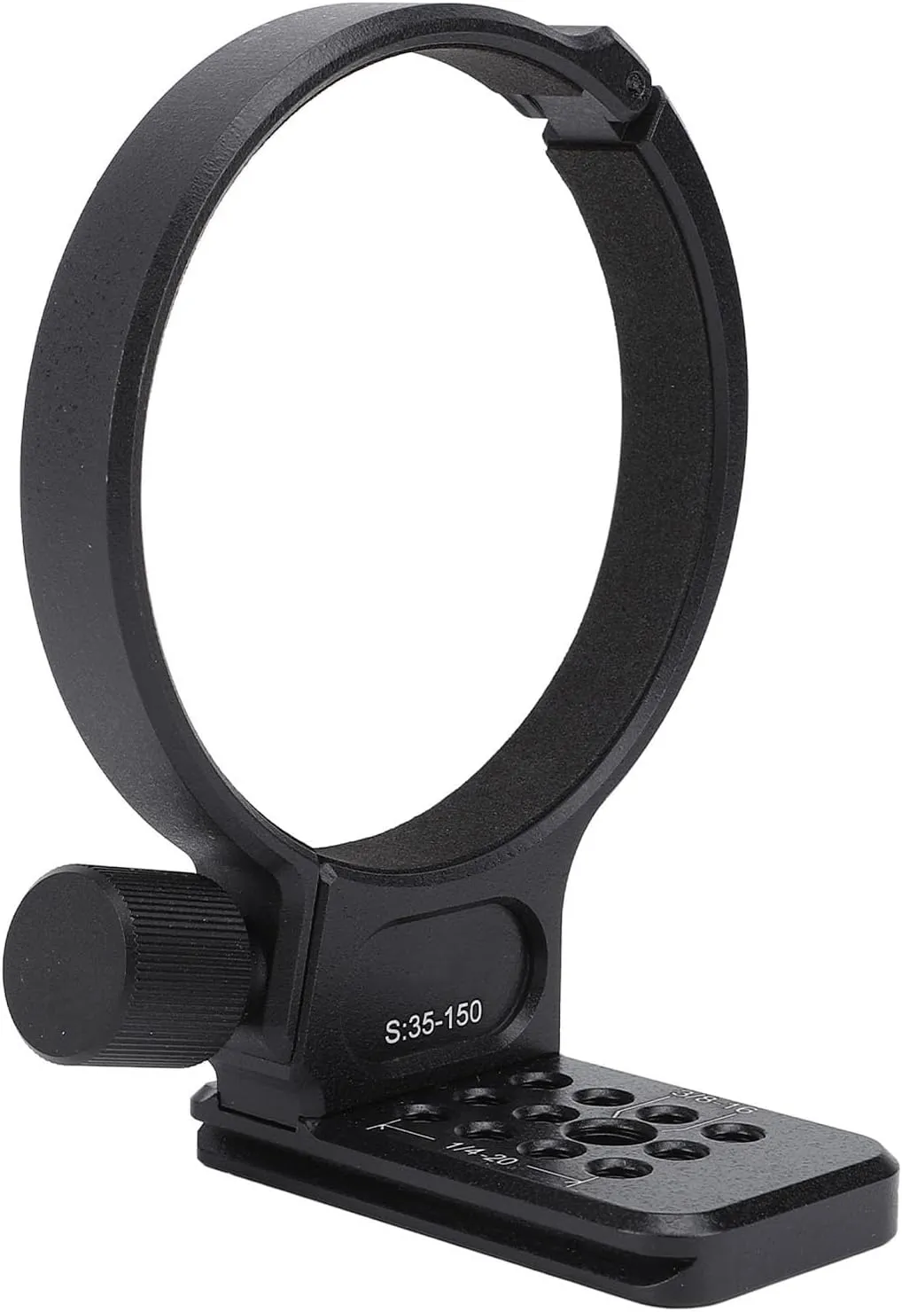 Tripod Mount Ring for Samyang AF 35 to 150mm with Quick Release Plate, 1/4 3/8 Inch Screw Holes, Aluminum Alloy Design, Protects Lens, Mounts on Tripods, CNC Machined