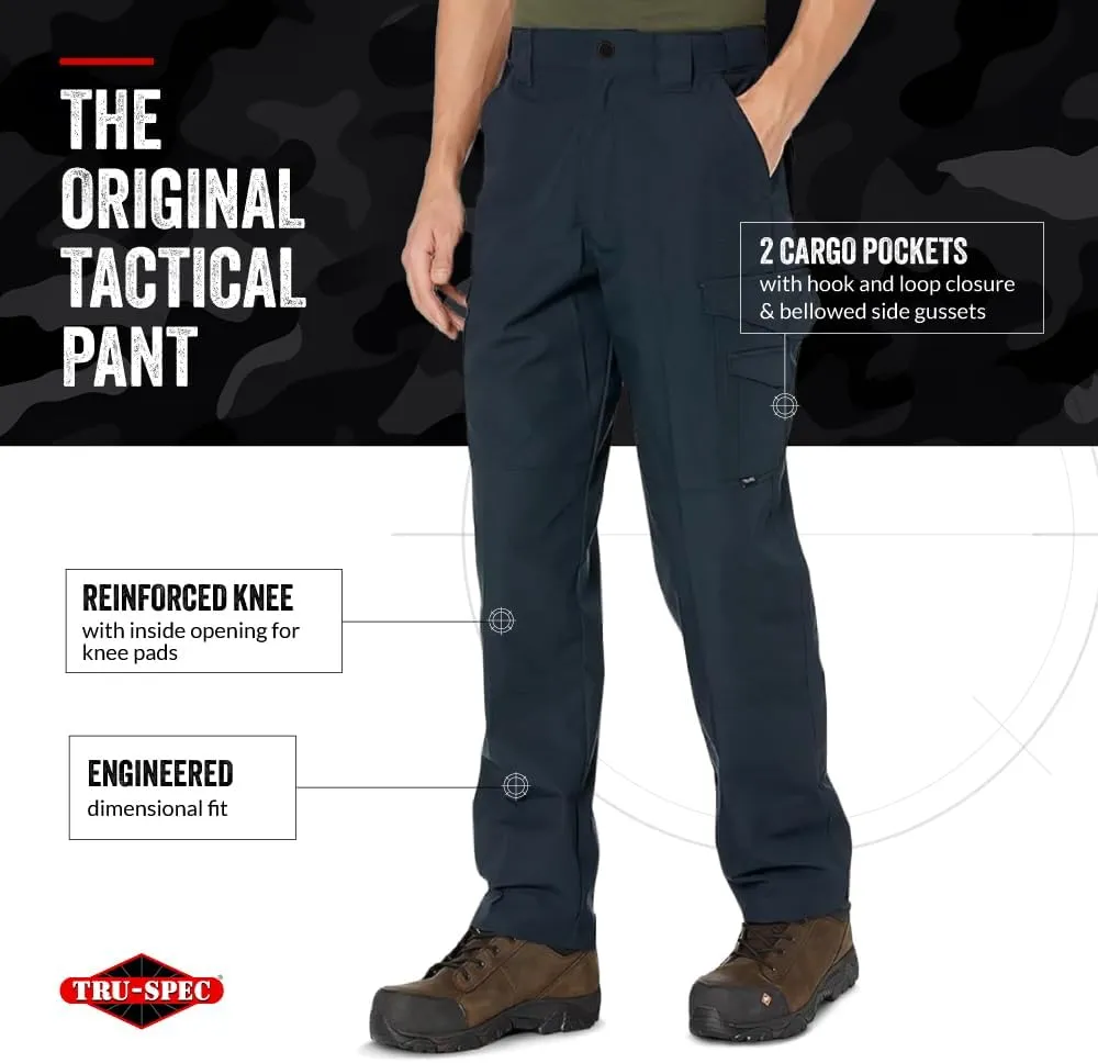 Tru-Spec 24-7 Original Tactical Pants for Men - Water-Resistant Cargo Work Pants with Concealed Carry and Knee Pad Openings