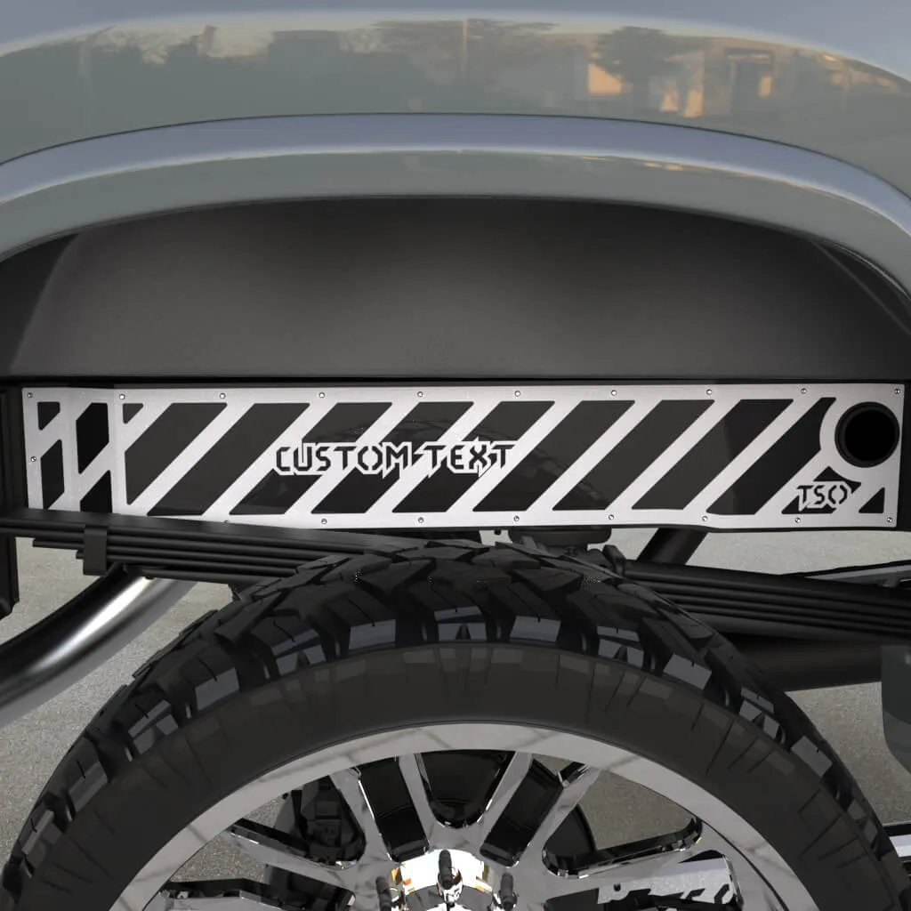 TSOiD 01-10 GM 2500/3500 Rear Frame Overlays - Personalized